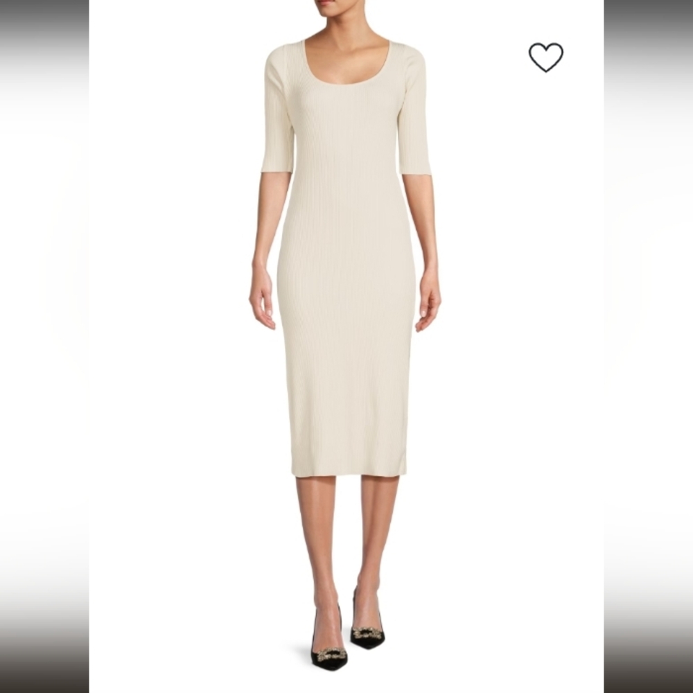 Vince Cream Midi Dress